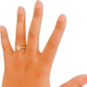 Neil Lane Engagement Ring 1-1/2 ct tw Diamonds 14K Rose Gold Size 7